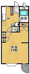ルミネックス郡山 1Kの間取図画像