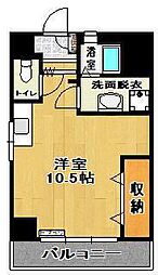 定功ビル ワンルームの間取図画像