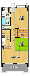 サンシティ郡山駅東 2LDKの間取図画像