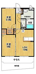 さくらマンション 2LDKの間取図画像
