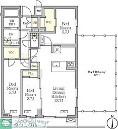 間取図画像 2SLDK