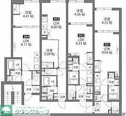 大田区西糀谷3丁目アパート 1LDKの間取図画像