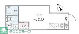 the trias 121 1Kの間取図画像