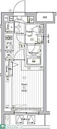 THEPREMIUMCUBEGOSAKI 1Kの間取図画像