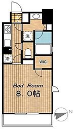 エルシア五反田 1Kの間取図画像