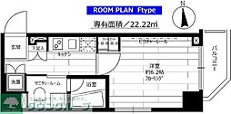 ステージグランデ馬込アジールコート 1Kの間取図画像