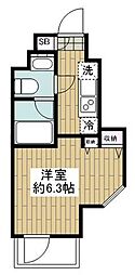 クレヴィアリグゼ南品川 1Kの間取図画像