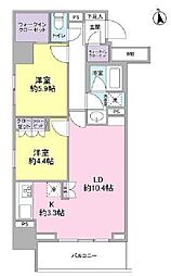 スタイリオ品川中延 2LDKの間取図画像