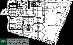 OAK VILLA 品川 Residence 1Kの間取図画像