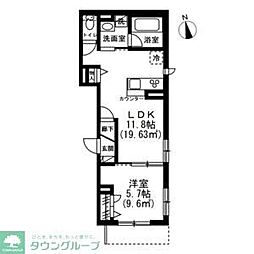 グレース 1LDKの間取図画像