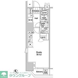 COMFORIA蒲田 ワンルームの間取図画像