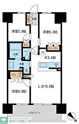 BLESS宮崎台 3LDKの間取図画像