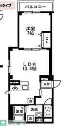 仮)青葉区あざみ野4丁目共同住宅新築工事 1LDKの間取図画像