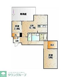 ポジターノ 2LDKの間取図画像