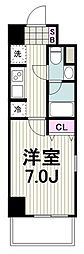 T'sGardenセンター南 1Kの間取図画像