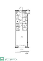 ルーブル川崎宮前平 1Kの間取図画像