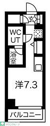 クラリッサ新綱島 ワンルームの間取図画像
