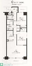 ピュアフィールド新横浜 2LDKの間取図画像
