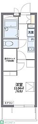 レオパレスアーバン向丘2 1Kの間取図画像