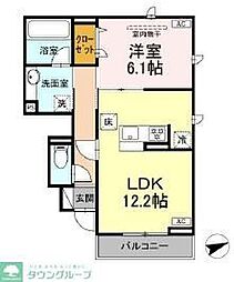 DORA(ドーラ) 1LDKの間取図画像
