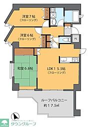 クレア日吉 3LDKの間取図画像
