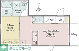 ヒカリハイツ 1LDKの間取図画像