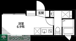 Rhythm. ワンルームの間取図画像