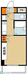 T'sgarden都筑ふれあいの丘 ワンルームの間取図画像