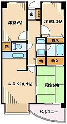 グレース代官2 3LDKの間取図画像