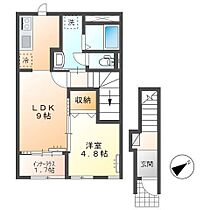 フェイジョア　Ｃ 206 ｜ 茨城県つくば市要104-1（賃貸アパート1LDK・2階・42.23㎡） その2