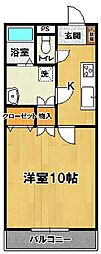 アメニティーコートつくば 1Kの間取図画像
