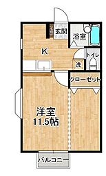フラワーコート 1階/102