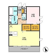 カーサ　フェリーチェ 201 ｜ 茨城県つくば市学園の森2丁目40-13（賃貸アパート1LDK・2階・52.80㎡） その2