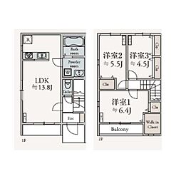 Verde 3LDKの間取図画像