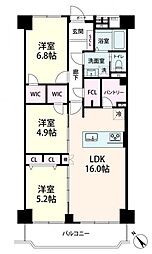 間取図画像 3LDK