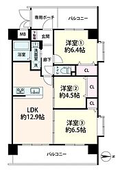 間取図画像 3LDK