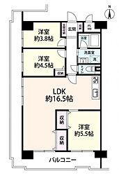 ハイネスコトー姫島公園 3LDKの間取図画像