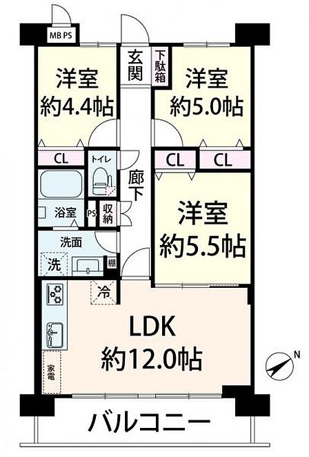 室内フルリフォーム済でいつでも内覧可能です
