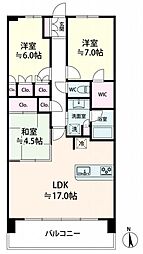 ブランズシティ天神橋筋六丁目 3LDKの間取図画像
