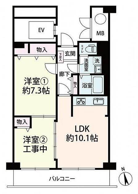 2026年7月リフォーム済。落ち着いた内装で心地よくお過ごしいただけます。
