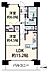間取り：＼間取り図／ 12階部分・西向きの2LDK。リフォーム後の新しい住空間で快適にお過ごしいただけます。