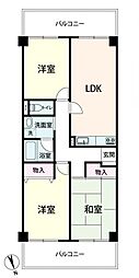 インペリアル堂島 3LDKの間取図画像