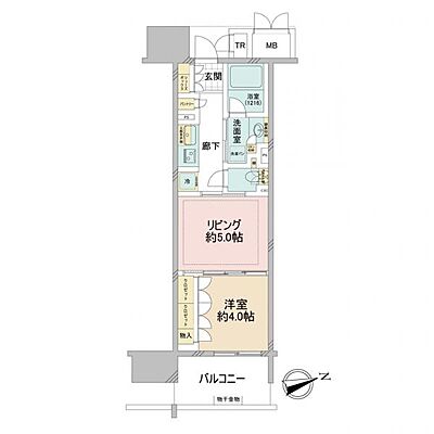 間取り ブランズ大阪福島 12階/-