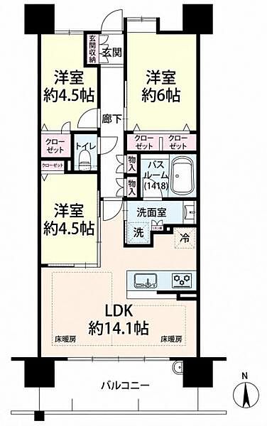 間取りを拡大表示