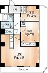 間取図画像 2LDK