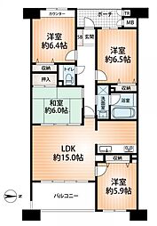 リブコートフェリス須磨妙法寺 4LDKの間取図画像