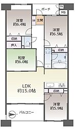 リブコートフェリス須磨妙法寺 4LDKの間取図画像
