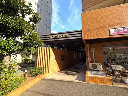 お洒落で綺麗なエントランス部分
