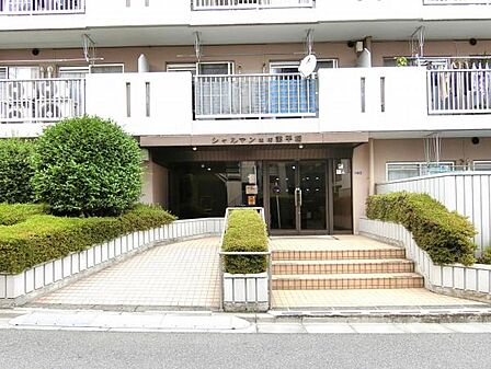 エントランスにスロープを設置。車椅子や歩行器を使用する方の移動が容易になります。