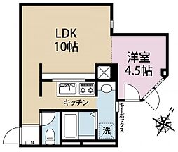 ビューパレー新宿新都心 1LDKの間取図画像